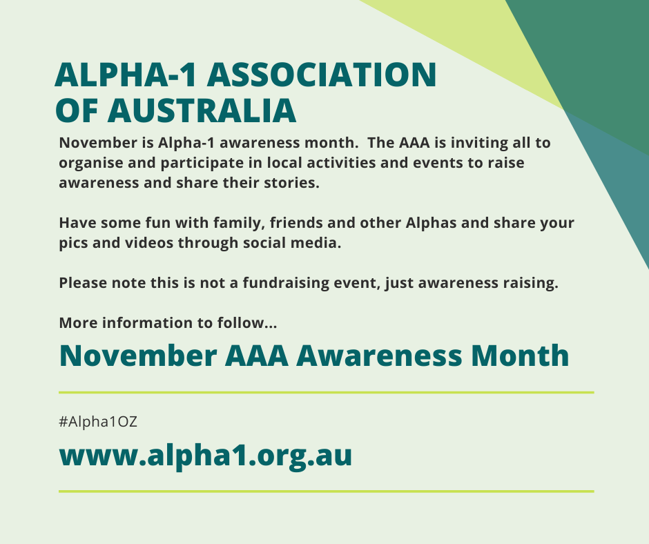 Alpha-1 awareness month